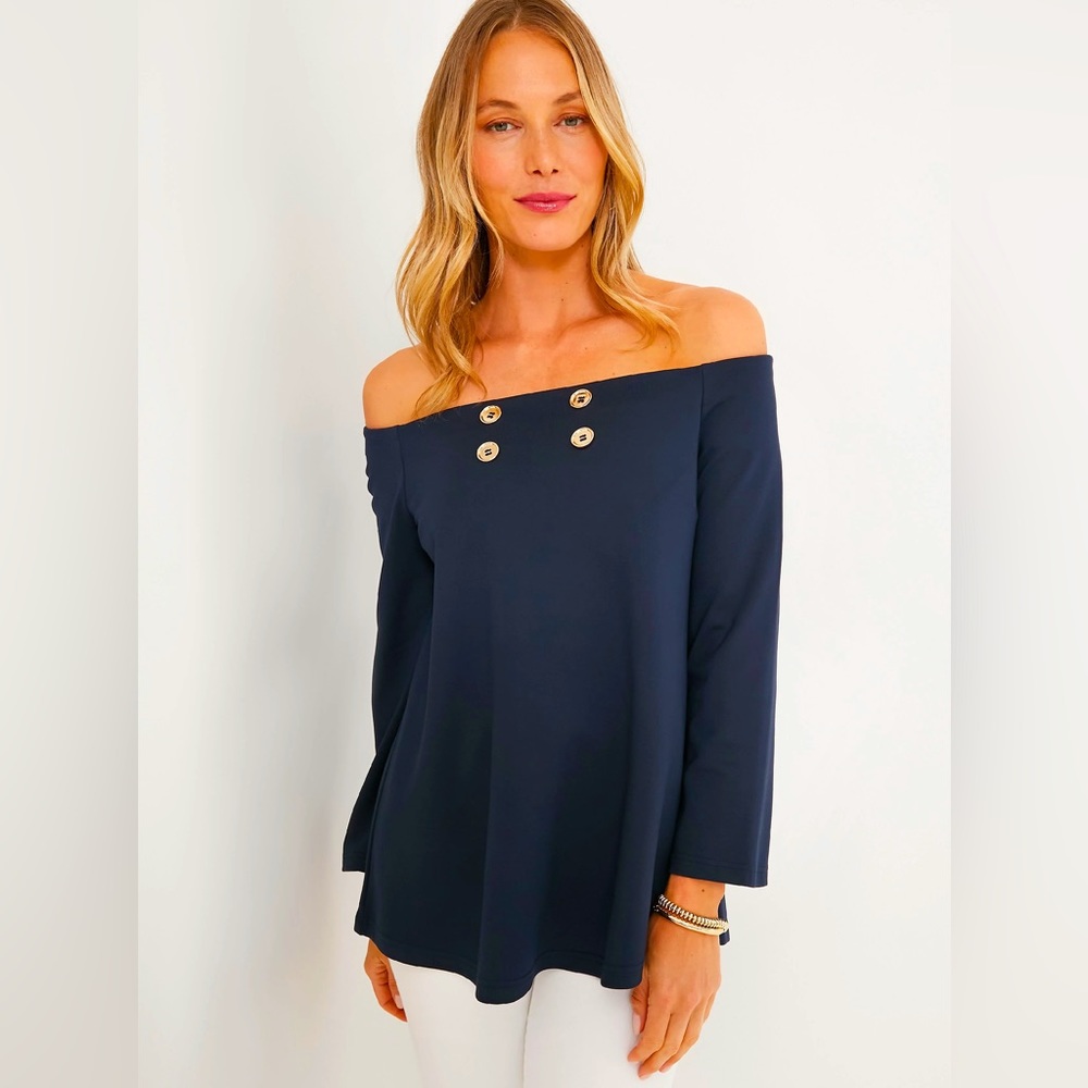 Tuckernuck Navy sailor style Miranda top NWOT. medium